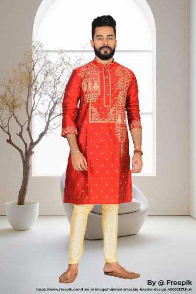 Raw Silk Punjabi Set (adi81573)