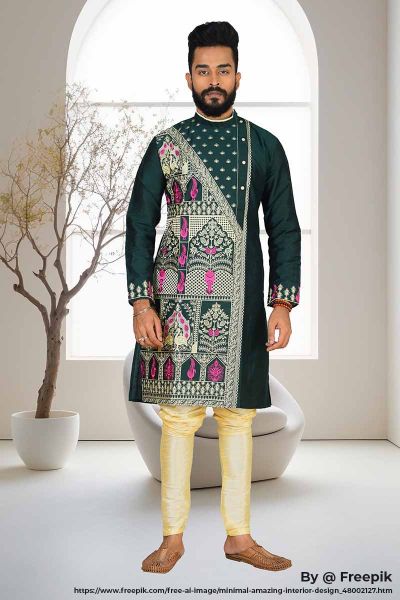 Raw Silk Punjabi Set (adi81577)