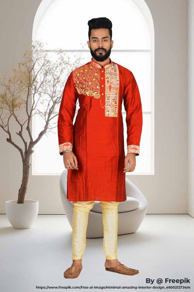 Raw Silk Punjabi Set (adi81578)