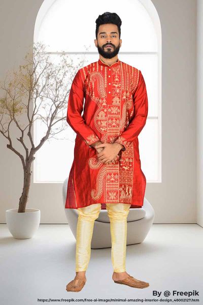 Raw Silk Punjabi Set (adi81580)