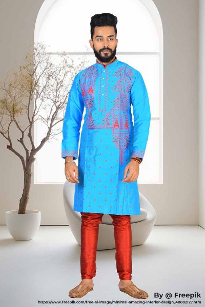 Raw Silk Punjabi Set (adi81588)