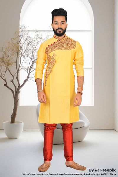 Raw Silk Punjabi Set (adi81589)