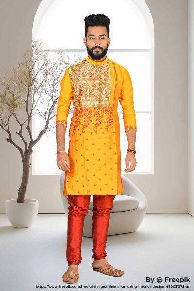 Raw Silk Punjabi Set (adi81592)