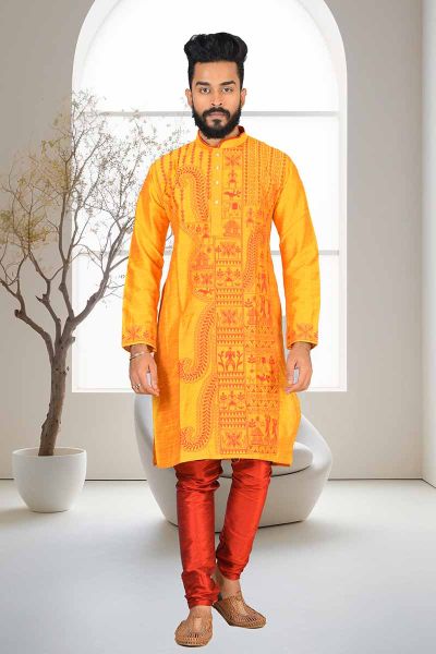Raw Silk Punjabi Set (adi81598)