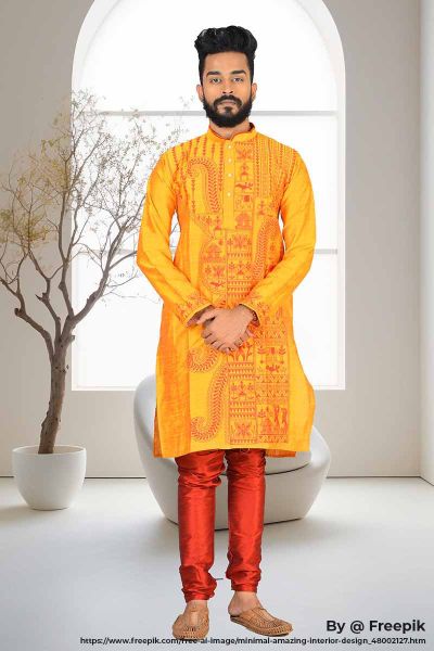 Raw Silk Punjabi Set (adi81598)