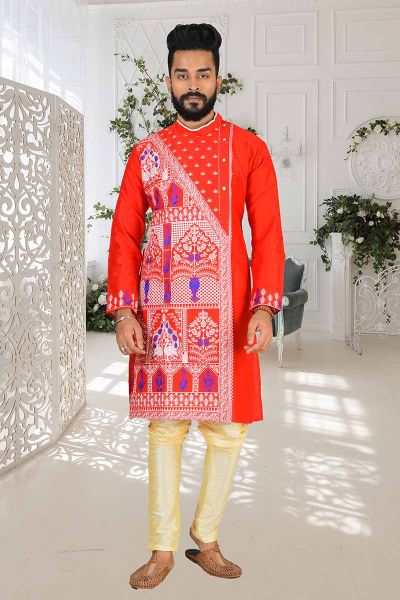 Raw Silk Punjabi Set (adi81614)