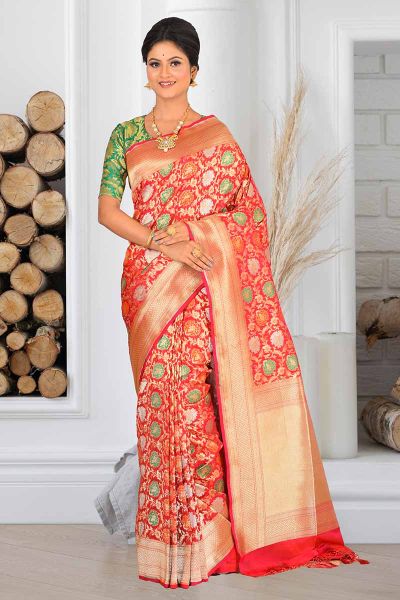 Semi Katan Silk Saree (adi83820)