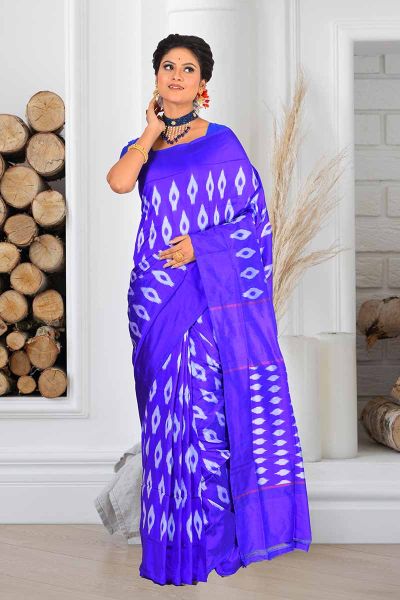 Pure Ikkat silk Saree (adi83848)