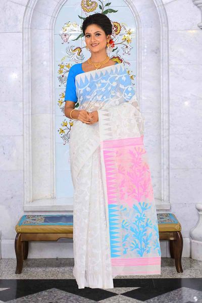 Dhakai Jamdani Saree (adi83909)