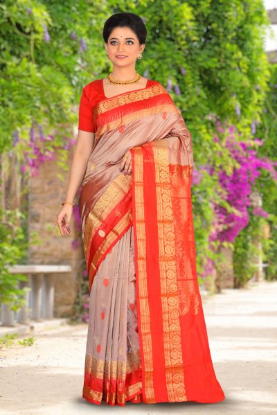 Pure Kanjivaram Silk Saree (adi83977)