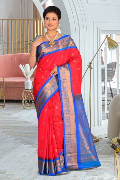 Gadwal Silk Saree (adi84089)