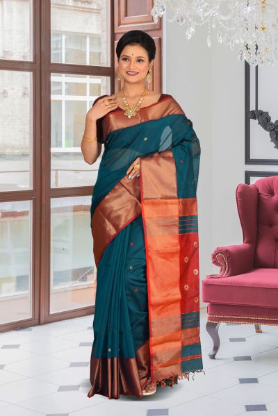 Maheshwari Cotton Saree (adi84130)