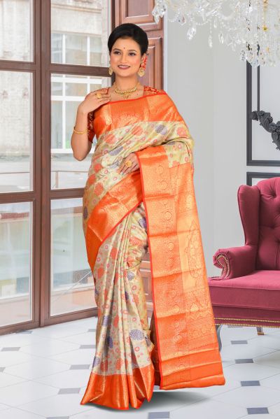 Tissue Kanjivaram Silk Saree (adi84136)