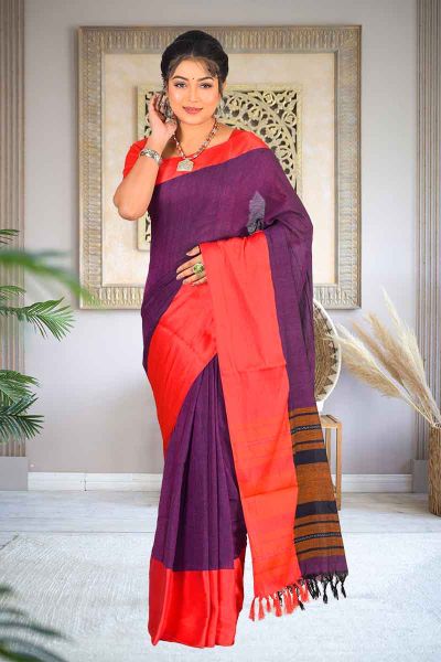 Handloom Cotton Saree (adi84407)