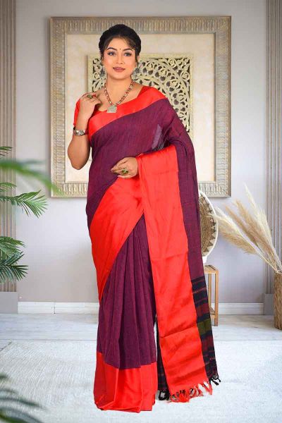 Handloom Cotton Saree (adi84409)