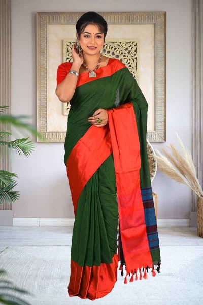 Handloom Cotton Saree (adi84413)