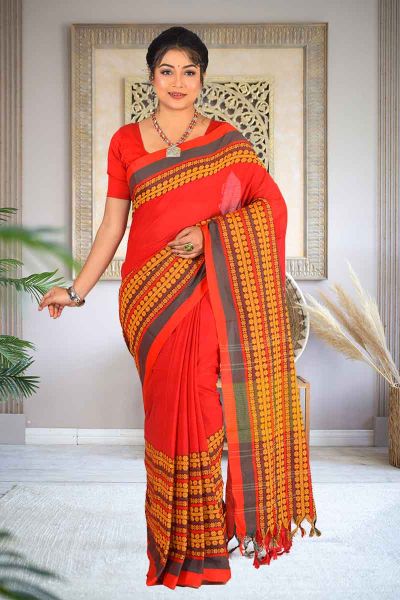 Handloom Cotton Saree (adi84418)