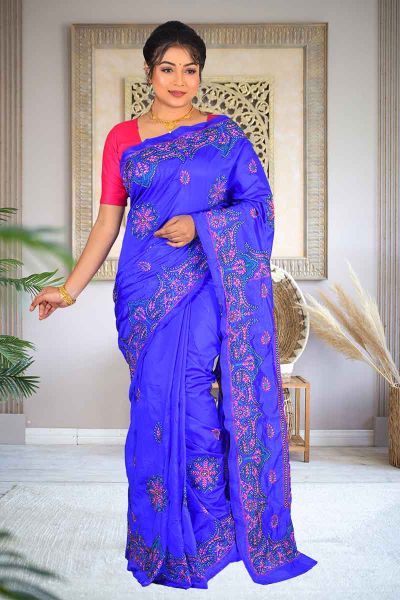 Kashmiri Stitch Saree (adi84441)