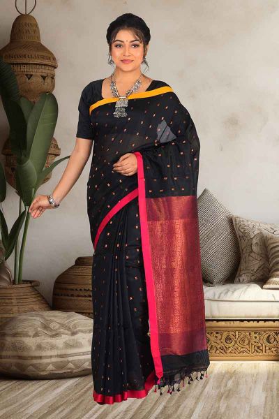 Handloom Cotton Saree (adi84468)