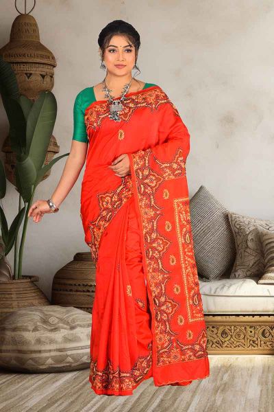 Kashmiri Stitch Saree (adi84475)