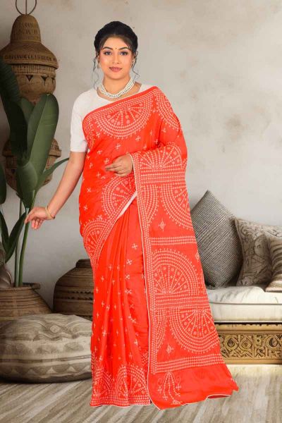 Gujrati Stitch Saree (adi84486)