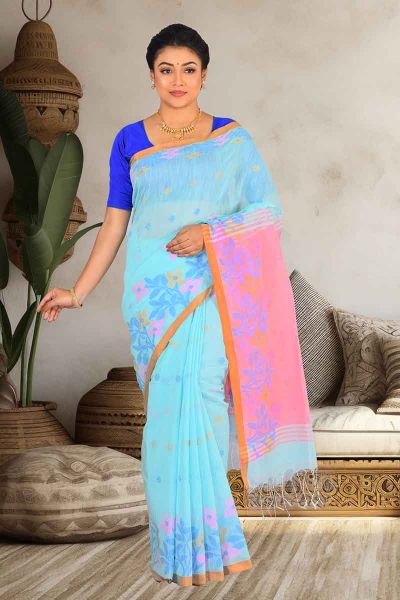 Handloom Cotton Saree (adi84491)