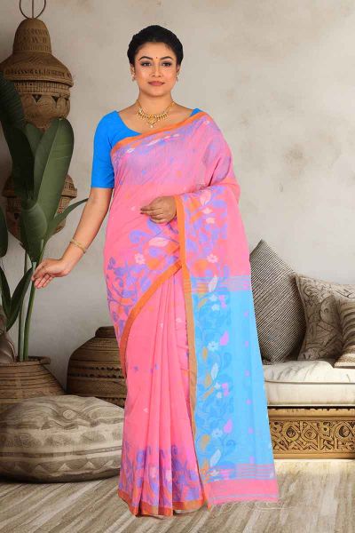 Handloom Cotton Saree (adi84501)