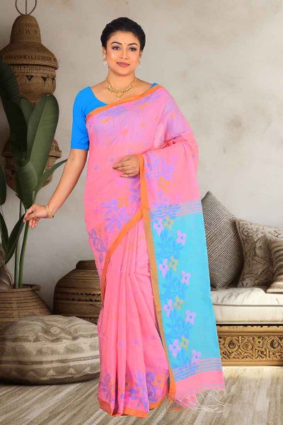 Handloom Cotton Saree (adi84504)