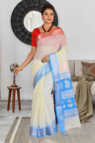 Semi Gadwal Silk Saree (adi84573)