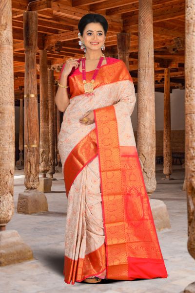 Brocade Kanjivaram  Silk Saree (adi84631)