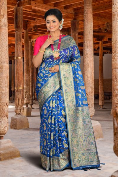 Organza Silk Saree (adi84642)