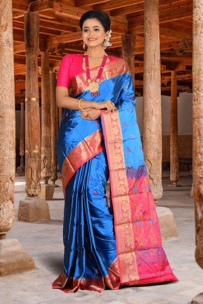 Bishnupuri Silk Saree (adi84646)