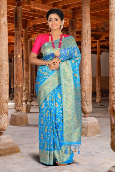 Organza Silk Saree (adi84648)