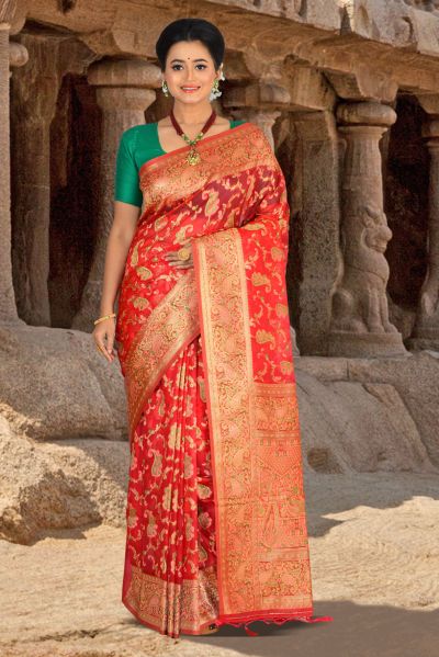 Organza Silk Saree (adi84677)