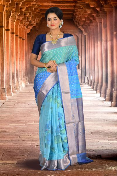 Mushroom Silk Saree (adi84729)