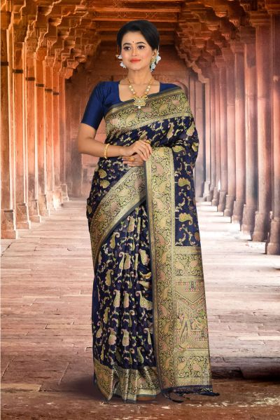 Organza Silk Saree (adi84730)