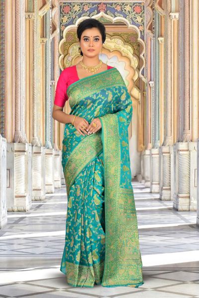 Organza Silk Saree (adi84778)