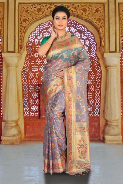 Organza Silk Saree (adi84788)