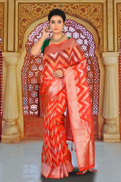 Organza Silk Saree (adi84789)