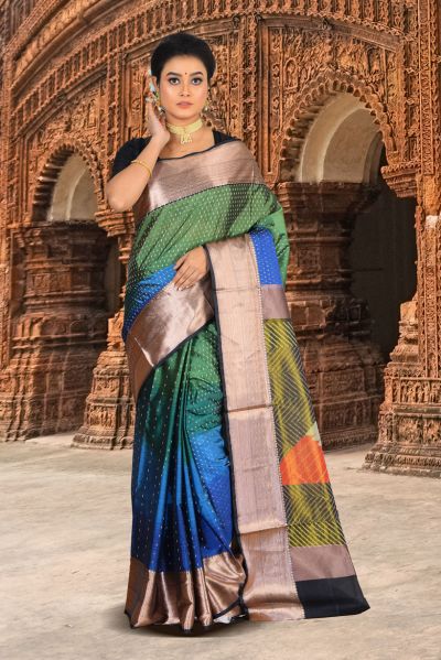 Mushroom Silk Saree (adi84831)