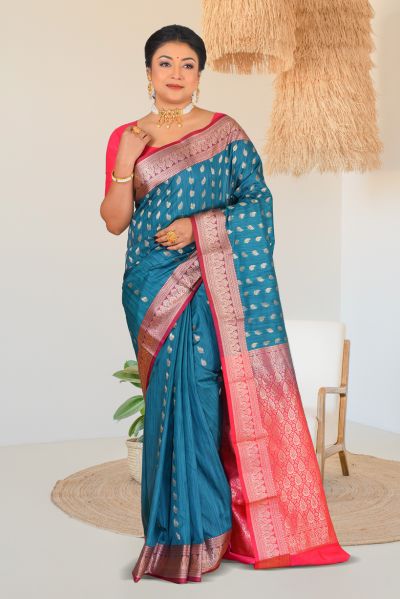 Semi Kanjivaram Silk Saree (adi86876)