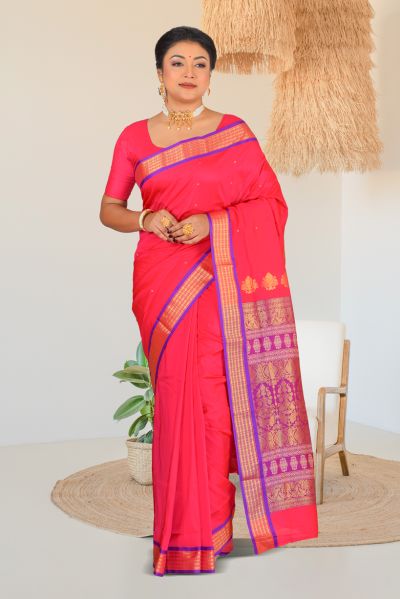 Semi Bomkai Silk Saree (adi86882)