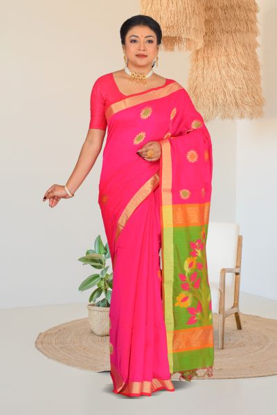 Handloom Cotton Saree (adi86884)