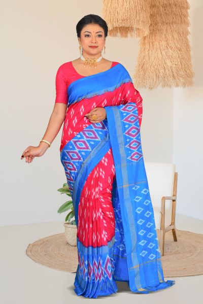 Pure Ikkat Silk Saree (adi86888)