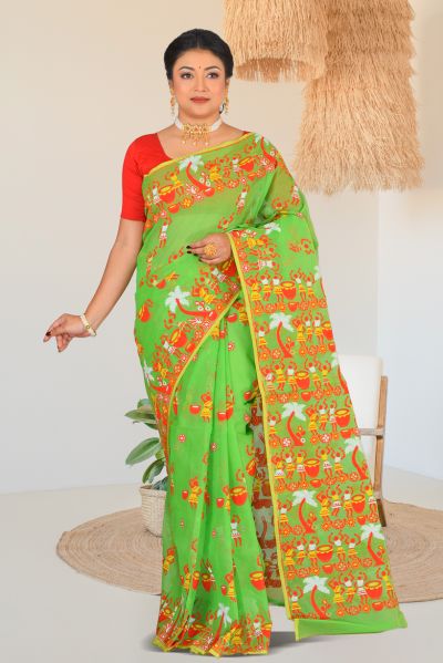 Dhakai Jamdani Saree (adi86889)