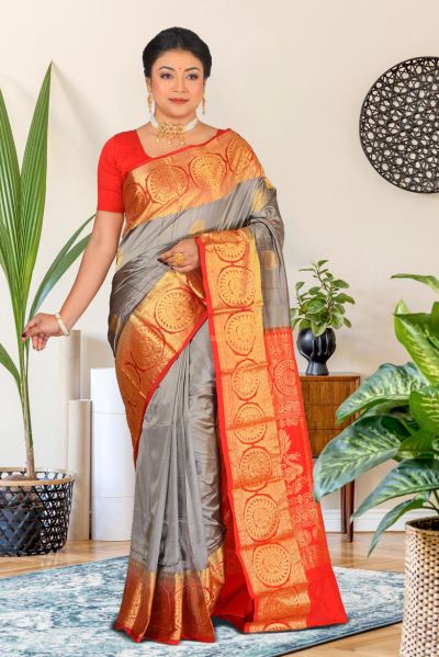 Pure Kanjivaram Silk Saree (adi86894)