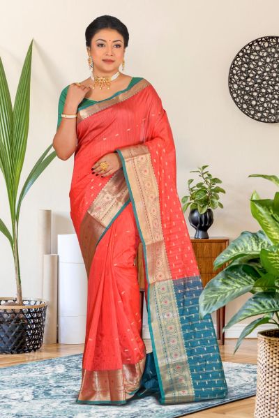 Semi Kanjivaram Silk Saree (adi86899)