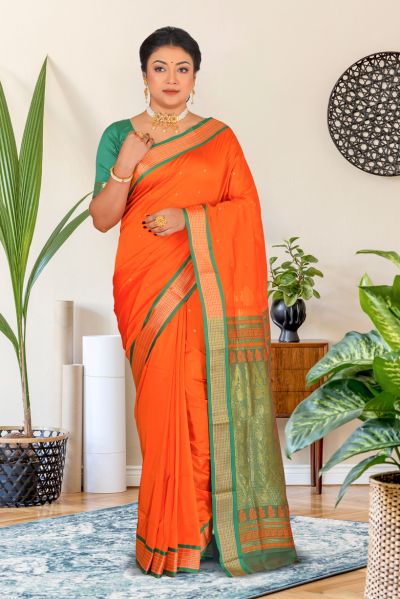 Semi Bomkai Silk Saree (adi86902)