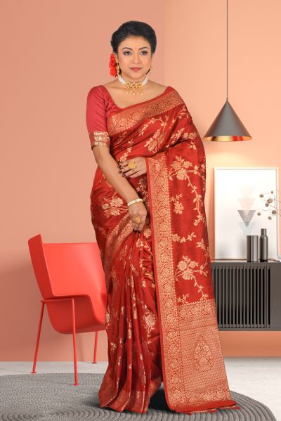 Semi Tussar Silk Saree (adi86917)