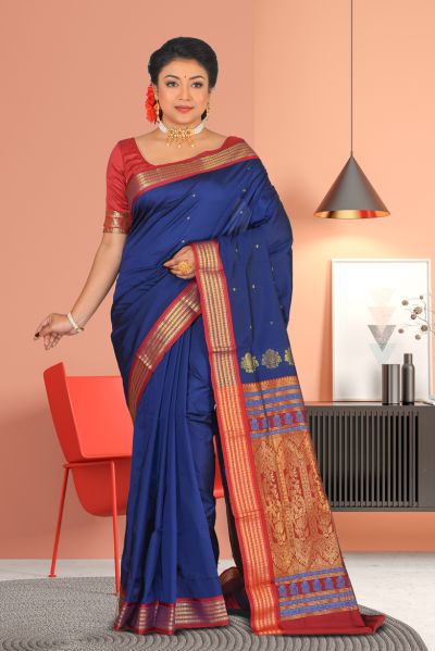 Semi Bomkai Silk Saree (adi86918)